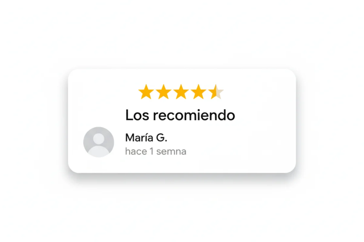 Reseña 5 estrellas Google - Los recomiendo plomería Culiacán