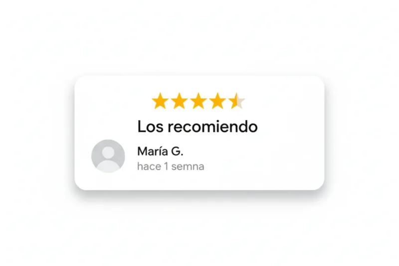 Reseña 5 estrellas Google - Los recomiendo plomería Culiacán